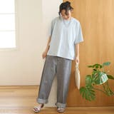 布帛ドッキング ピグメントフリルTシャツ | coen【women】 | 詳細画像24 