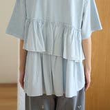 布帛ドッキング ピグメントフリルTシャツ | coen【women】 | 詳細画像39 