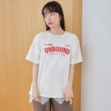 【汗染み軽減】 立体ロゴ風プリントTシャツ | coen【women】 | 詳細画像4 
