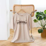 BEIGE | 【汗染み軽減】 立体ロゴ風プリントTシャツ | coen【women】