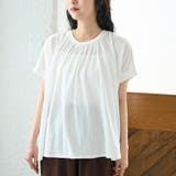 強撚コットン ギャザーデザインカットソー | coen【women】 | 詳細画像22