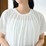 強撚コットン ギャザーデザインカットソー | coen【women】 | 詳細画像25