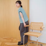 スラブボーダー フレンチスリーブTシャツ | coen【women】 | 詳細画像10 