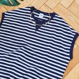 スラブボーダー フレンチスリーブTシャツ | coen【women】 | 詳細画像16 