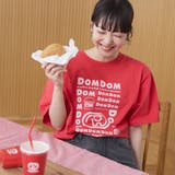 RED | 【DOMDOM（ドムドム）×coen】アソートロゴプリントユニTシャツ（WEB限… | coen【women】