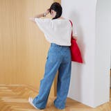 【DOMDOM（ドムドム）×coen】ワンポイント刺繍フットボールTシャツ | coen【women】 | 詳細画像3 