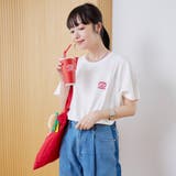 【DOMDOM（ドムドム）×coen】ワンポイント刺繍フットボールTシャツ | coen【women】 | 詳細画像4 