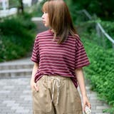 シアーマルチボーダーTシャツ | coen【women】 | 詳細画像12