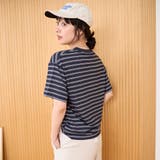 シアーマルチボーダーTシャツ | coen【women】 | 詳細画像20