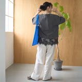 【汗染み軽減 / 接触冷感】裾レースドッキング アソートロゴプリントTシャツ | coen【women】 | 詳細画像20