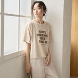 【汗染み軽減 / 接触冷感】裾レースドッキング アソートロゴプリントTシャツ | coen【women】 | 詳細画像28