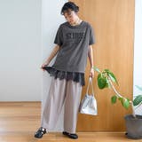 【セットアイテム】レースキャミソールセット 半袖ロゴプリントT | coen【women】 | 詳細画像9