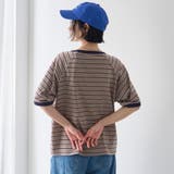 【接触冷感】マルチボーダー ラグランリンガーTシャツ | coen【women】 | 詳細画像11