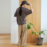 【接触冷感】マルチボーダー ラグランリンガーTシャツ | coen【women】 | 詳細画像13