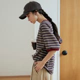 【接触冷感】マルチボーダー ラグランリンガーTシャツ | coen【women】 | 詳細画像15