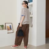 【接触冷感】マルチボーダー ラグランリンガーTシャツ | coen【women】 | 詳細画像3
