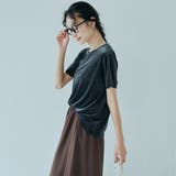 シアーベロア コンパクト半袖Tシャツ | coen【women】 | 詳細画像6