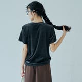 シアーベロア コンパクト半袖Tシャツ | coen【women】 | 詳細画像7