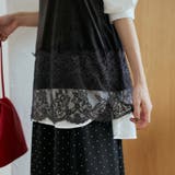 シアーベロア 裾レース レイヤードキャミビスチェ | coen【women】 | 詳細画像7