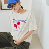 NATURAL | 【MICKEY(ミッキー) 別注】アソートロゴプリント 半袖ユニTシャツ(WEB… | coen【women】