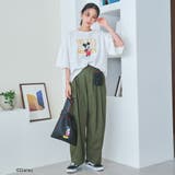 【MICKEY(ミッキー)/別注】ミッキー&ミニー 袖フリル半袖Tシャツ | coen【women】 | 詳細画像2