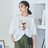 【MICKEY(ミッキー)/別注】ミッキー&ミニー 袖フリル半袖Tシャツ | coen【women】 | 詳細画像4