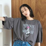 【MICKEY(ミッキー)/別注】ミッキー&ミニー 袖フリル半袖Tシャツ | coen【women】 | 詳細画像7