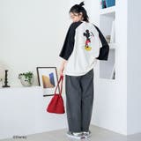 【MICKEY(ミッキー) 別注】ミッキープリント オーバーサイズラグランTシャ… | coen【women】 | 詳細画像4