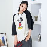 【MICKEY(ミッキー) 別注】ミッキープリント オーバーサイズラグランTシャ… | coen【women】 | 詳細画像5