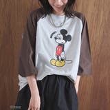 DK.BROWN | 【MICKEY(ミッキー) 別注】ミッキープリント オーバーサイズラグランTシャ… | coen【women】