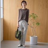 マルチボーダー ワッフルタックノースリーブトップス | coen【women】 | 詳細画像5 