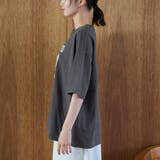 【汗染み軽減】アソートナンバリングロゴプリント オーバーサイズゆるTシャツ | coen【women】 | 詳細画像17