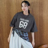 【汗染み軽減】アソートナンバリングロゴプリント オーバーサイズゆるTシャツ | coen【women】 | 詳細画像5