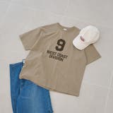 BEIGE | 【汗染み軽減】アソートナンバリングロゴプリント オーバーサイズゆるTシャツ | coen【women】