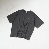 DK.GRAY | I LOVE LA ワンポイントロゴ刺繍ユニTシャツ | coen【women】