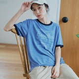 ROYAL | I LOVE LA プリント ヴィンテージライクリンガーTシャツ | coen【women】