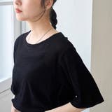 シアーメッシュ フロッキーストライプ半袖Tシャツ | coen【women】 | 詳細画像1 