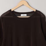 シアーメッシュ フロッキーストライプ半袖Tシャツ | coen【women】 | 詳細画像21 