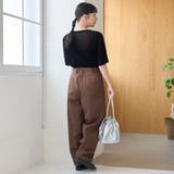 シアーメッシュ フロッキーストライプ半袖Tシャツ | coen【women】 | 詳細画像9 
