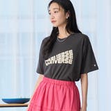 DK.GRAY | CONVERSE(コンバース)別注アソート ロゴ プリント Tシャツ | coen【women】