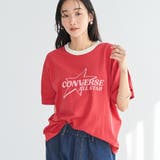 RED | CONVERSE(コンバース)別注アソート ロゴ プリント Tシャツ | coen【women】