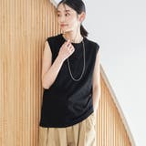 BLACK | 2パックノースリーブTシャツ | coen【women】