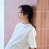 刺繍ハーフスリーブTシャツ | coen【women】 | 詳細画像3