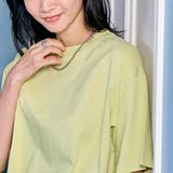 LIME | 刺繍ハーフスリーブTシャツ | coen【women】