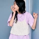 LILAC | 刺繍ハーフスリーブTシャツ | coen【women】