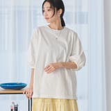 OFF WHITE | USAコットンボリュームスリーブカットソー | coen【women】