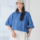 COBALT | USAコットンボリュームスリーブカットソー | coen【women】