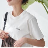 OFF WHITE | ≪完売カラー追加決定≫USAコットン COENロゴ刺繍Tシャツ | coen【women】