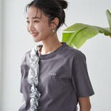 DK.GRAY | ≪完売カラー追加決定≫USAコットン COENロゴ刺繍Tシャツ | coen【women】