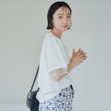 チュールレイヤーTシャツ | coen【women】 | 詳細画像2